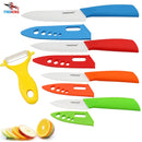 FINDKING Zirconia Ceramic Knife set 3&quot; 4&quot; 5&quot; 6&quot; inch+ Peeler+Covers Paring Fruit Utility Kithchen Knife 5pcs 2018 best knives