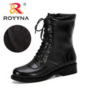 ROYYNA New Popular Increase Short Boots Women Autumn Winter Round Head Boots Woman Zapatos De Mujer Comfortable Ladies Shoe