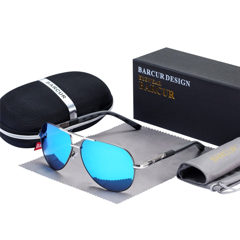 BARCUR Men sunglasses Polarized UV400 Protection Driving Sun Glasses Women Male Oculos de sol