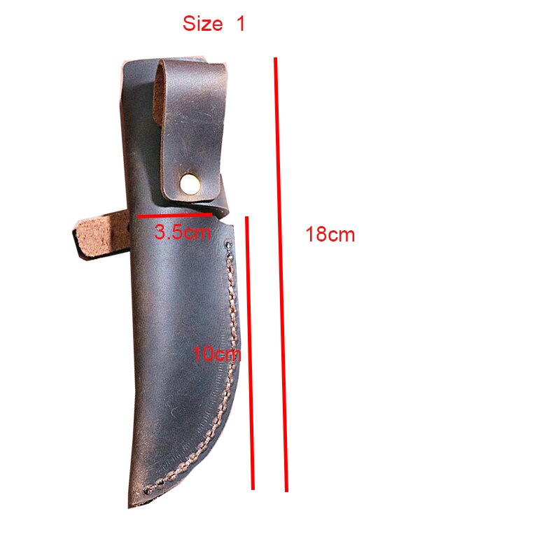 10-18cm Customized handmade manual first layer Crazy horse cowhide Fruit knife sheath, scabbard chef knife cover case