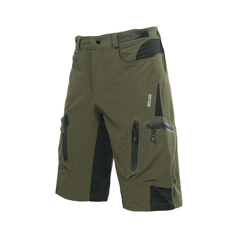 ARSUXEO, pantalones cortos de ciclismo para deportes al aire libre para hombre, pantalones de descenso MTB, pantalones cortos para bicicleta de montaña, pantalones cortos resistentes al agua, ajuste holgado 1202