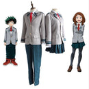 My Hero Academy OCHACO URARAKA Midoriya Izuku Cosplay Costume Boku No Hero Academia AsuiTsuyu Yaoyorozu Momo School Uniform Suit