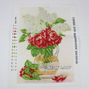 Kits de bordado de cuentas de cristal impresas con precisión de 28,5x41cm, jarrón de flores, manualidades, costura DIY, punto de cruz con cuentas APT576