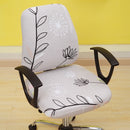 Office Stretch Chair Covers Anti-dirty Rotating Computer Seat Chair Cover Removable Slipcovers For Office Seat Chairs 2pcs/set