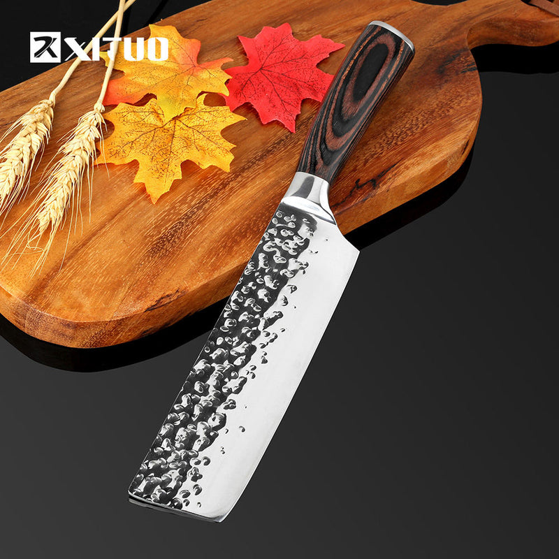 XITUO cuchillo de cocina Chef 8 pulgadas 7 "cuchillos de acero inoxidable Sushi carne Santoku japonés 7CR17 440C cuchillo de cocina de alto carbono