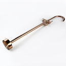 Baño ducha desviador caño mezclador grifo latón bañera piso pie grifo grifo oro rosa para baño 10 años de garantía