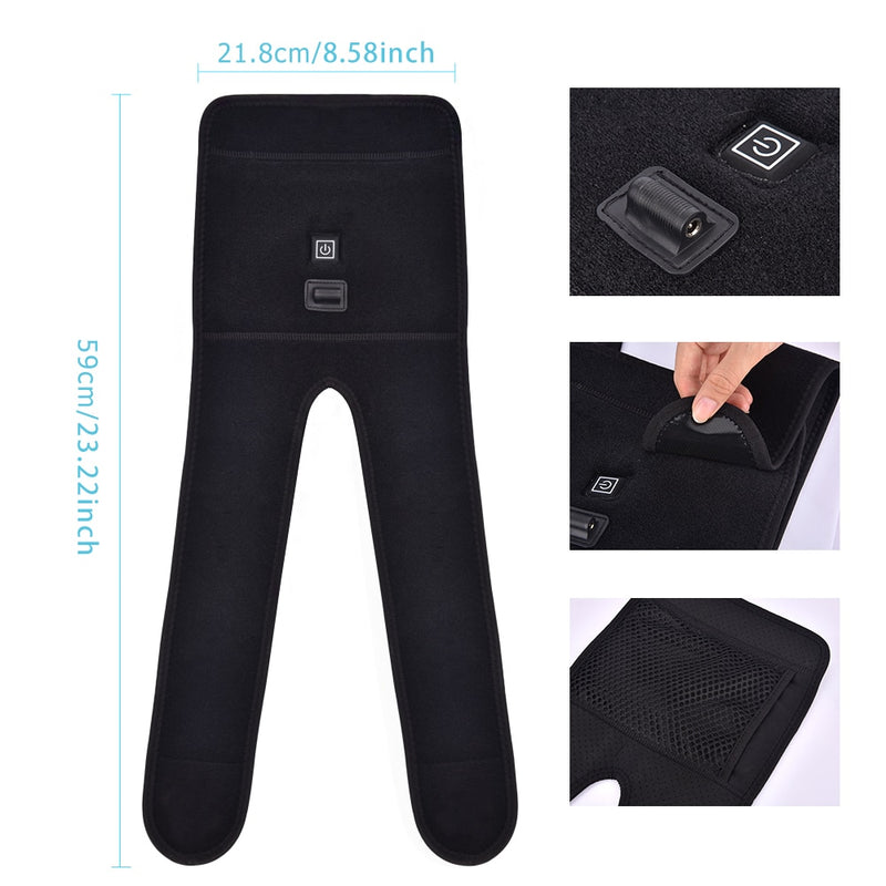 Heizungs-Knie-Massage-Pad Brace Support Thermal Heat Therapy Wrap Hot Compress Massager Krämpfe Arthritis Schmerzlinderung Gesundheit Geschenk