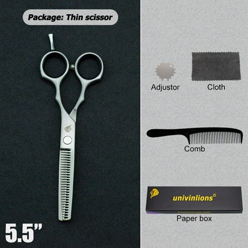 Tijeras de pelo negro de 5,5 ", tijeras de afeitar, tijeras calientes, diseños de corte de pelo, herramientas de peluquería baratas, cortadora de pelo, tijeras para niños