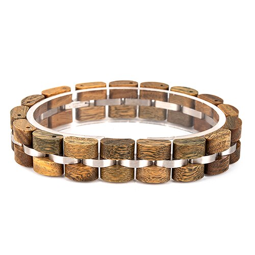 Bobo Vogel Holz Männer Armband für Frauen Schmuck 2020 Edelstahl Armband Handgemachte Paar Armbänder Liebhaber Homme Geschenk