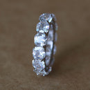 The Whole Row 5A zircon women ring, made of Solid silver 925  Square Cushion Cutting 5 mm size 5 6 7 8 9 10 men ring bijoux femm