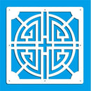 Pantallas colgantes de 12 piezas de 29x29 Cm para sala de estar, partes de paneles, arte de pared divisoria, decoración Diy, hilo de plástico de madera blanca