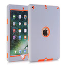 Cases For  iPad 9.7" 2017 2018(A1822/A1893),High-Impact Shockproof 3 Layers Soft Rubber Silicone+Hard PC Protective Cover Shell