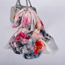 [BYSIFA] nueva bufanda de seda pura de lujo para mujer, bufandas largas de primavera y otoño para mujer, bufanda de cuello de seda de 100% de marca, Foulard 175*52cm