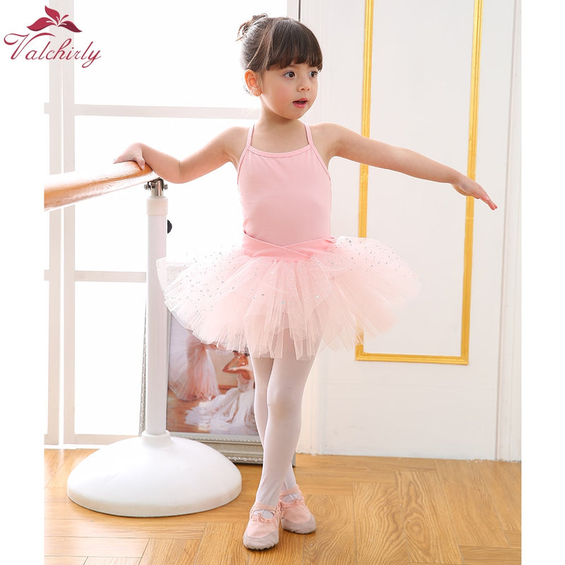 Nuevo mono de ballet, trajes de baile para niñas, leotardo para niños, tutú, bailarina, ropa de Ballet brillante para niñas