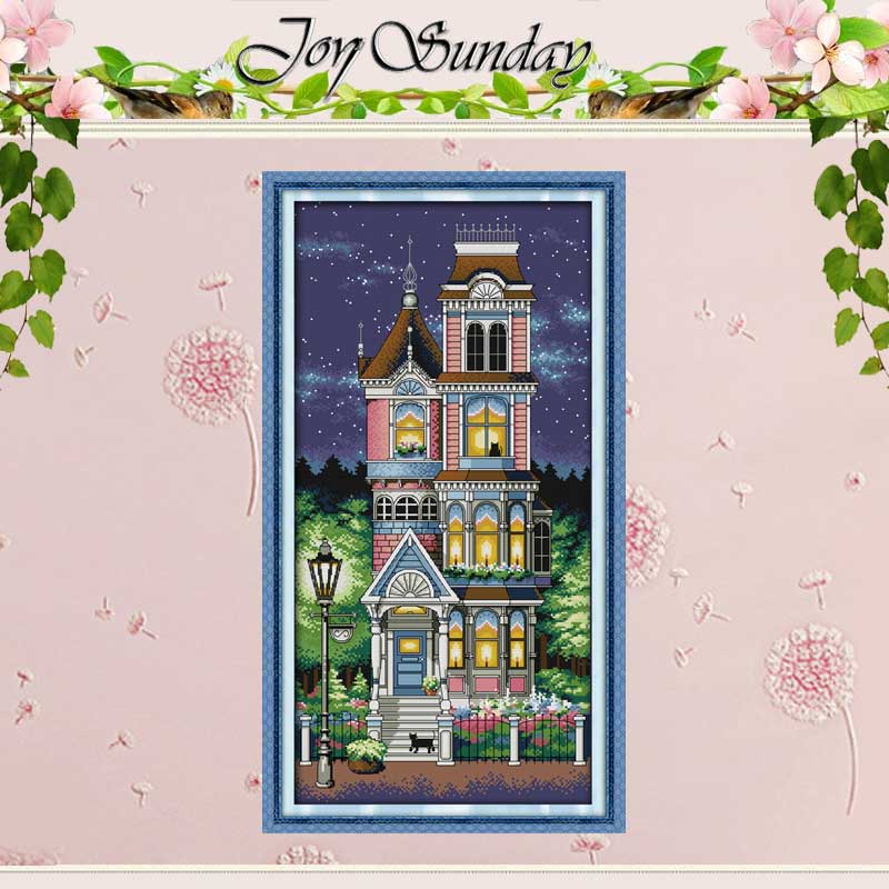A Quiet Night Patterns Counted Cross Stitch Set 11CT 14CT 16CT Stamped DMC Cross-stitch Kit Embroidery Needlework Home Decor