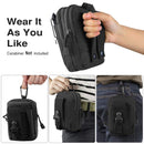 Tactical Molle Pouch EDC Men Belt Waist Bag Utility Gadget Gear Tool Organizer Pocket Hunting Bags with Cell Phone Holster