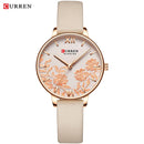 CURREN, relojes para mujer, marca superior, reloj de pulsera con correa de acero inoxidable de lujo para mujer, reloj rosa, elegante reloj de cuarzo para mujer