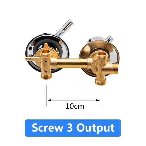 2/3/4/5 Ways Water Outlet Screw Thread Center Distance 10cm 12.5cm Mixing Valve Brass Bathroom Shower Mixer Faucet Tap Cabin