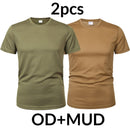 MEGE 3 Pcs/2 Pcs Men Camouflage Tactical T Shirt Army Military ShortSleeve O-neck Quick-Drying gym T Shirts Casual Oversized 4XL