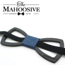 Pajarita de madera Mahoosive para hombre, novio, casarse, padrino de boda, fiesta de boda, corbatas de mariposa grabadas coloridas, pajarita de madera para hombre