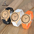 BOBO BIRD, relojes para mujer, relojes de lujo de madera de bambú para mujer, correas de silicona, relojes para mujer, marca de lujo, grandes regalos para niñas