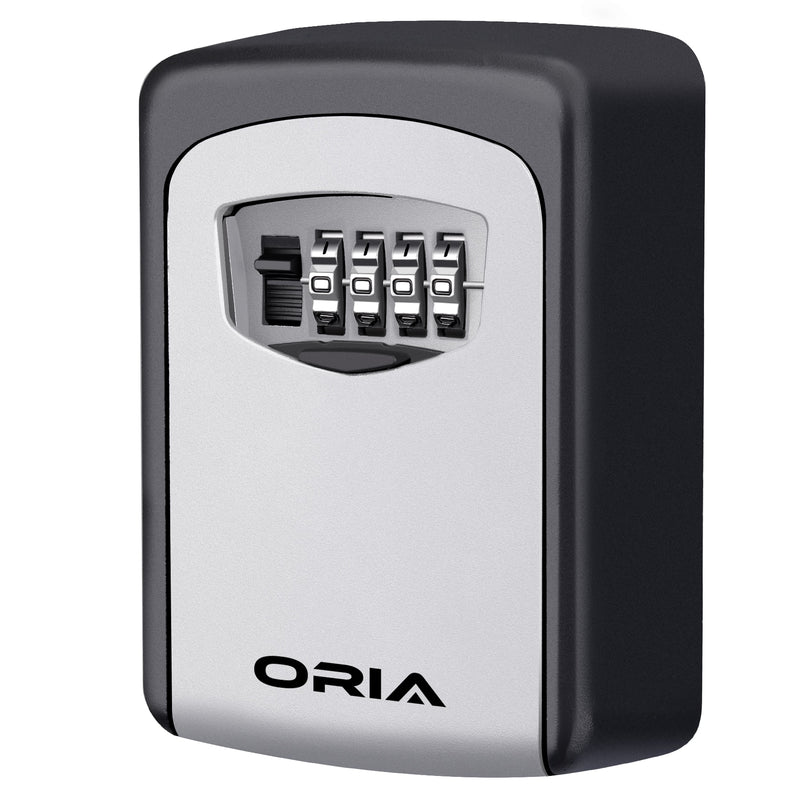 ORIA 4 Digit Combination Durable Key Storage Lock Box Wall Mounted Safety Key Lock Box Large Storage Capacity