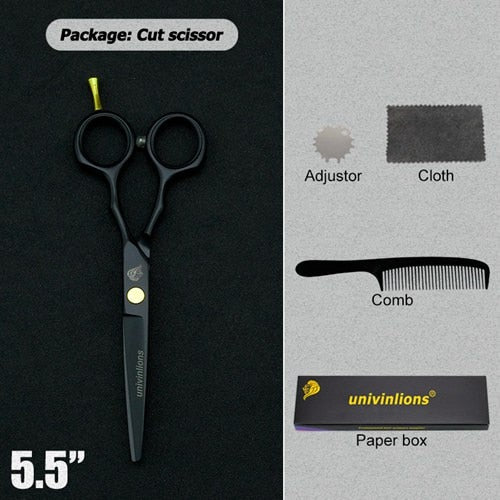 5.5" black hair scissors barber razor scissors hot scissors hair cut designs cheap hairdressing tools hair clipper kids scisors