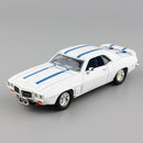 1:43 brand mini Scales Pontiac 1969 Firebird trans AM classic display metal car auto collecting automobile model toy for childs