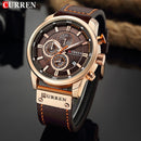 CURREN Brand Watch Men Leather Sports Watches Men&