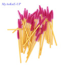 500 Pcs/lot Disposable One-off  5 Mix Colors Nylon Mascara Wands Eyelash Extension Applicator Spoolers Makeup Brushes