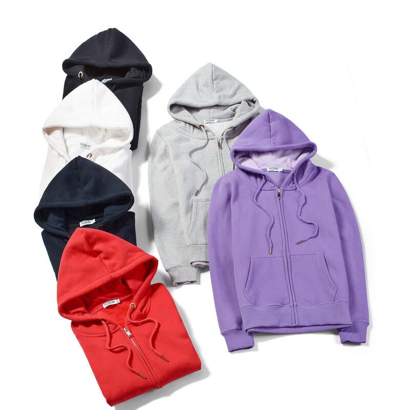 Damen-Hoodie-Sweatshirt, Herbst und Winter, langärmliger Reißverschluss mit Mütze, verdickende, warme Jacke, warmer Damen-Trainingsanzug, Harajuku