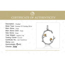 Lotus Fun Plata de Ley 925 auténtica, joyería fina Original Natural, colgante de pájaro en rama de oro de 18 quilates sin collar para regalo de mujer
