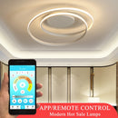 Gran oferta de luces de techo LED modernas para sala de estar, dormitorio, comedor, luminarias, lámparas de techo blancas y negras, accesorios AC110V 220V