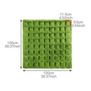 Bolsas de plantación para colgar en la pared, 24 bolsillos de tamaño, bolsa de cultivo verde, jardinera Vertical, bolsa de bonsái para vida vegetal y jardín, suministro de flores para el hogar