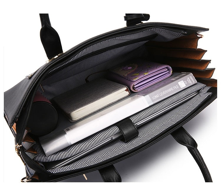 Dame Aktentasche Kinmac Marke Handtasche Messenger Laptop Tasche 13,3 Zoll, Schulter Patchwork Frauen Fall für MacBook Air Pro PC, Direktversand