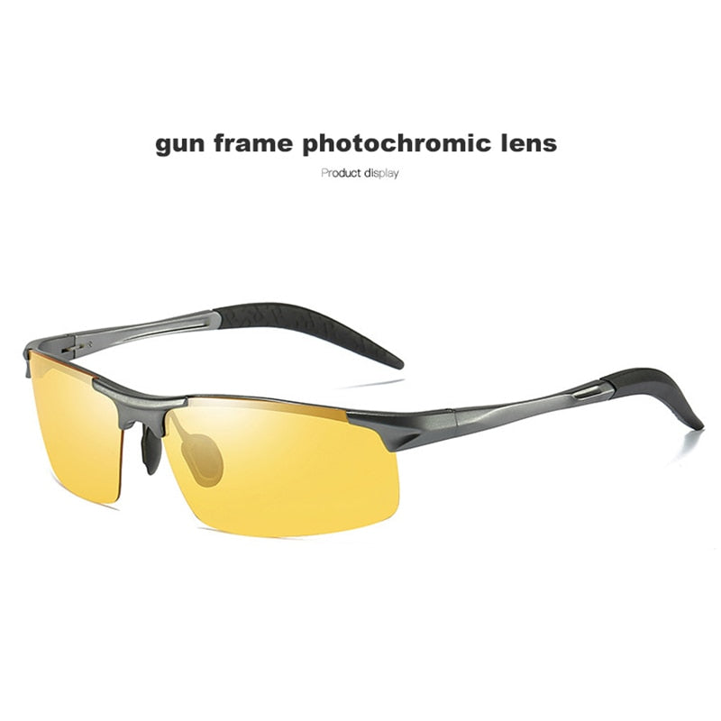 Aluminium Magnesium Photochrome Sonnenbrille Polarisierte Nachtsichtbrille Herren Oculos Driver Yellow Driving Glasses gafas de sol