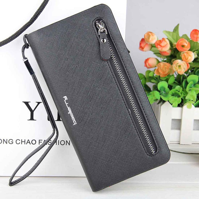 Baellerry Card holder Women Wallets Leather Long Design Quality Passport Cover Casual Women Purse Zipper Multi-function Wallet