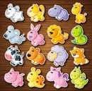 EVA Animal fridge magnets whiteboard sticker Refrigerator Magnets Kids gifts Home Decoration
