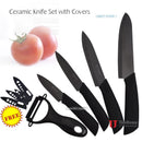 Hot Sale Timhome Zirconia 3"4"5"6" Ceramic Knife Set knife With covers Kitchen Knife Paring tools