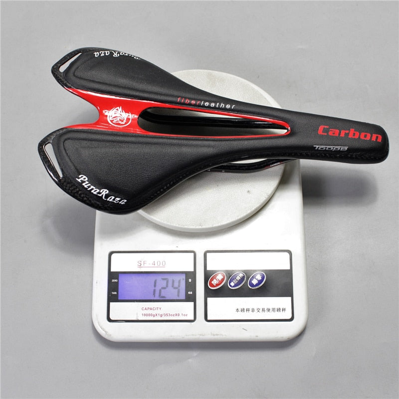 Famous Brand Full Carbon Fiber Road Mountain Bike Saddle / Carbon Fiber Saddle / Seat Bag Handle / fork / Leader / cup frame 95G