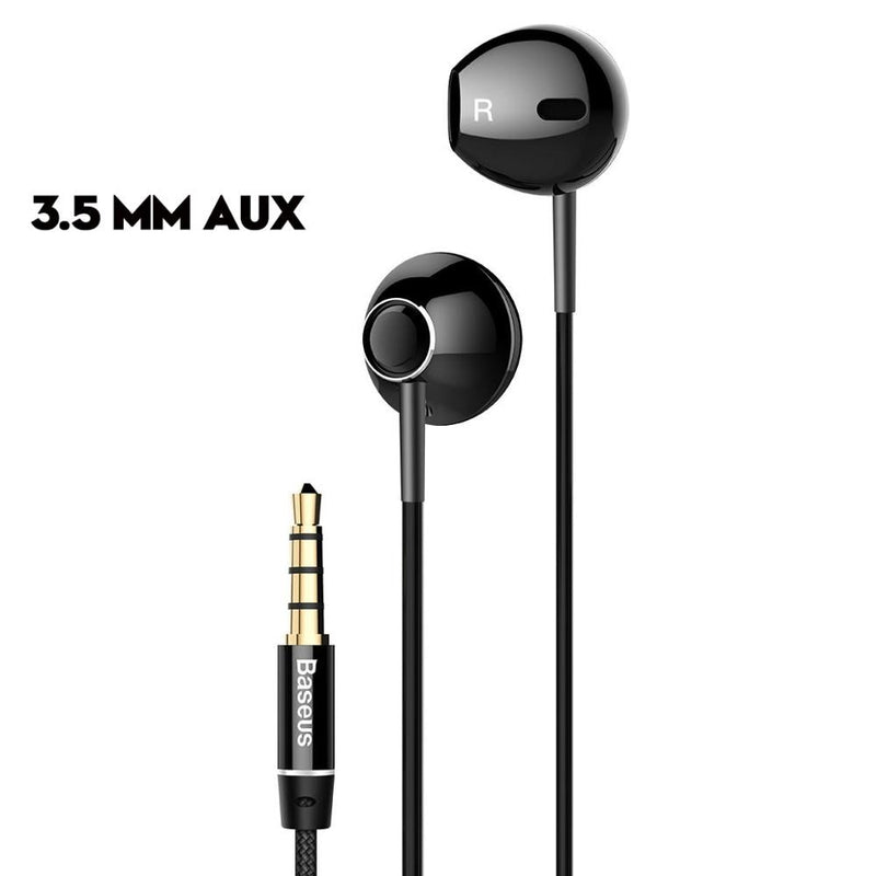 Baseus 6D Estéreo Auriculares intrauditivos Auriculares Control por cable Auriculares de sonido bajo para auriculares de 3,5 mm