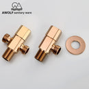 Solid Brass Rose Gold Hand Held Bidet Sprayer Square Toilet Shattaf Dual Single Copper Valve Douche Kit Shower Head AP2180