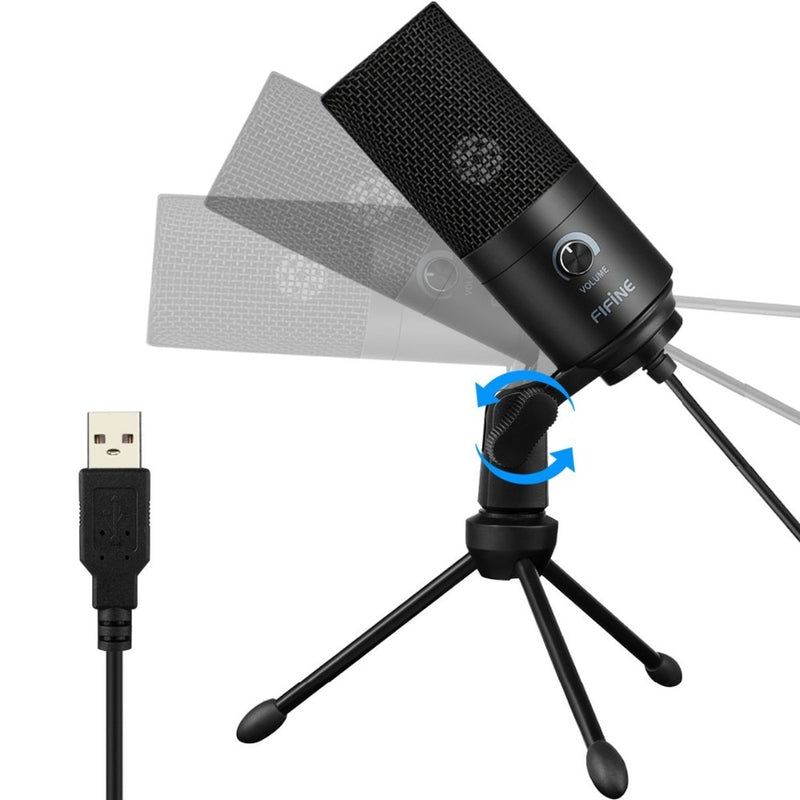 Recording Microphone USB Socket suit for Computer Windows laptop High Sensitivity for Instrument Game Video  Recording K669B