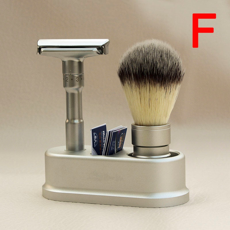 Safety Razor straight razor For Men Adjustable  Close Shaving Classic Double Edge Razor blades knife replacement shaving set