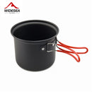 Ollas antiadherentes, sartenes portátiles para acampar al aire libre, senderismo, juego de cocina, utensilios de cocina, vajilla de viaje