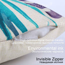 Pop Geometric Animal Cushion Cover Black White Linen Cushion Decorative Pillowcase Square High Quality Print Custom Throw Pillow