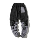 Hip Hop Joggers Men Korean Style Streetwear Techwear Pants Men Modis Casual Cargo Pants Fashion Spliced Black Kpop Trousers