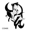 Rocooart New Arrival Tattoo Woman Taty Old School Fake Tattoo Body Art Temporary Tattoo Sticker For Female Couple Taty Sticker