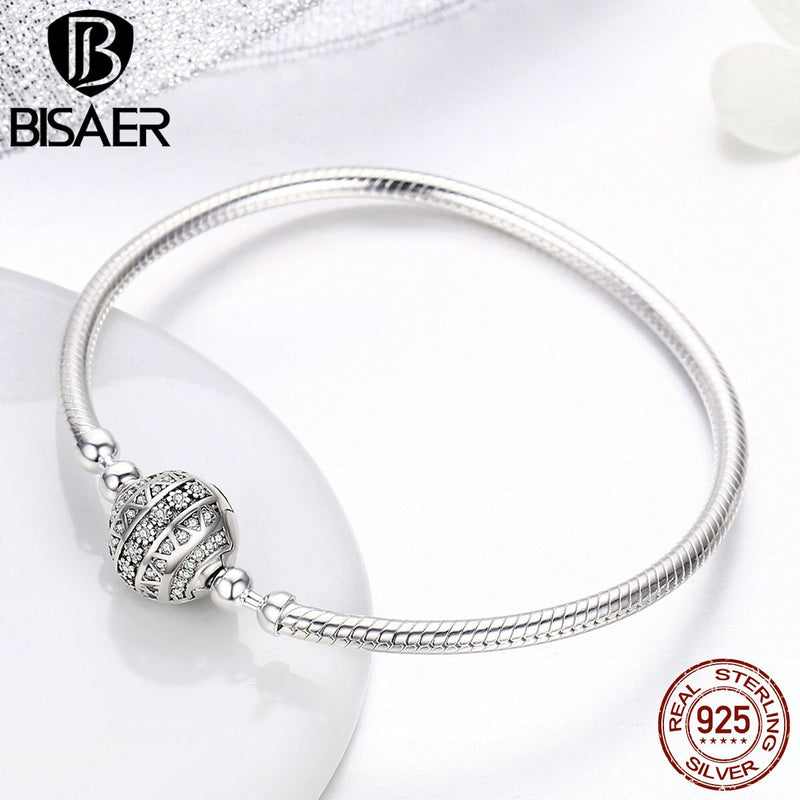 Femme Bracelet Pulsera 925 Sterling Silver Delicate Life Basic Chain Charm Bracelet For Women Fine Jewelry DIY Accessories Gift