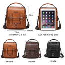 JEEP BULUO Nagelneuer Mann Umhängetasche Multifunktions-Mann-Handtaschen Große Kapazität Spaltledertasche für Mannreisen